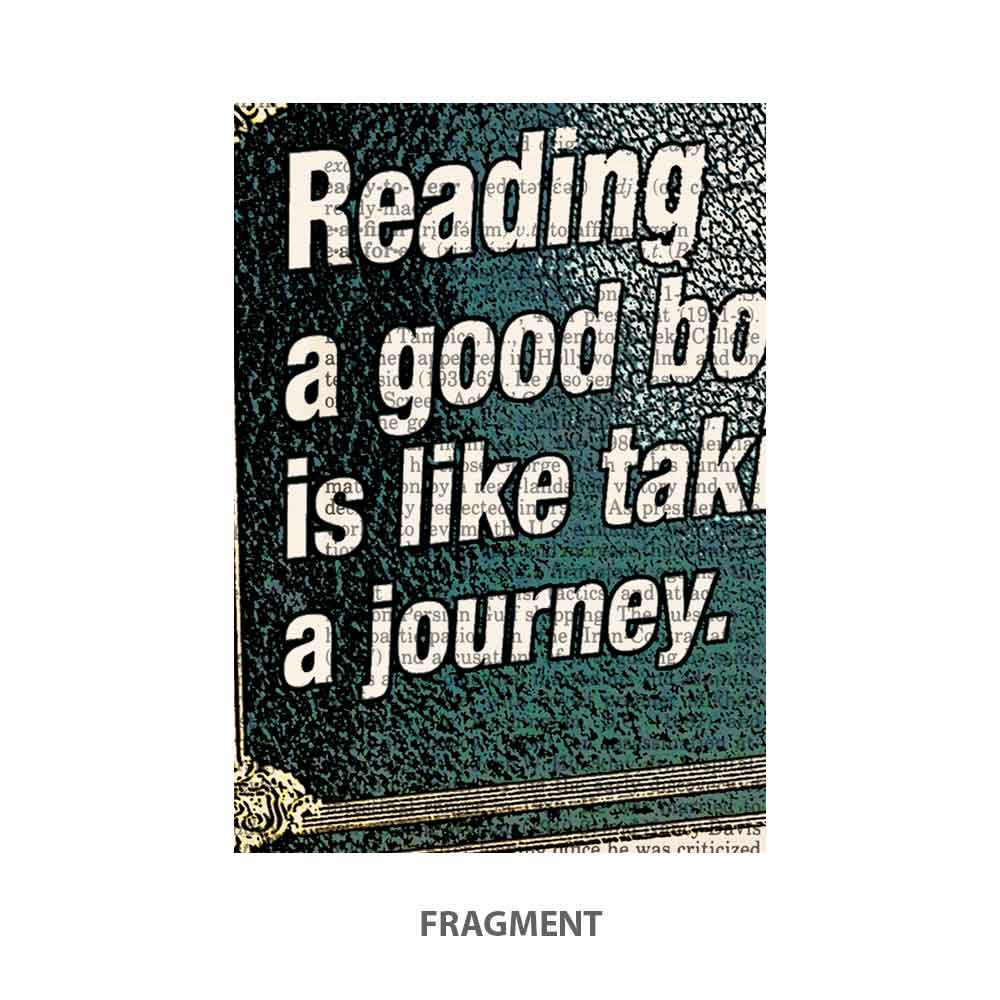 Reading motivational art print Natalprint fragment