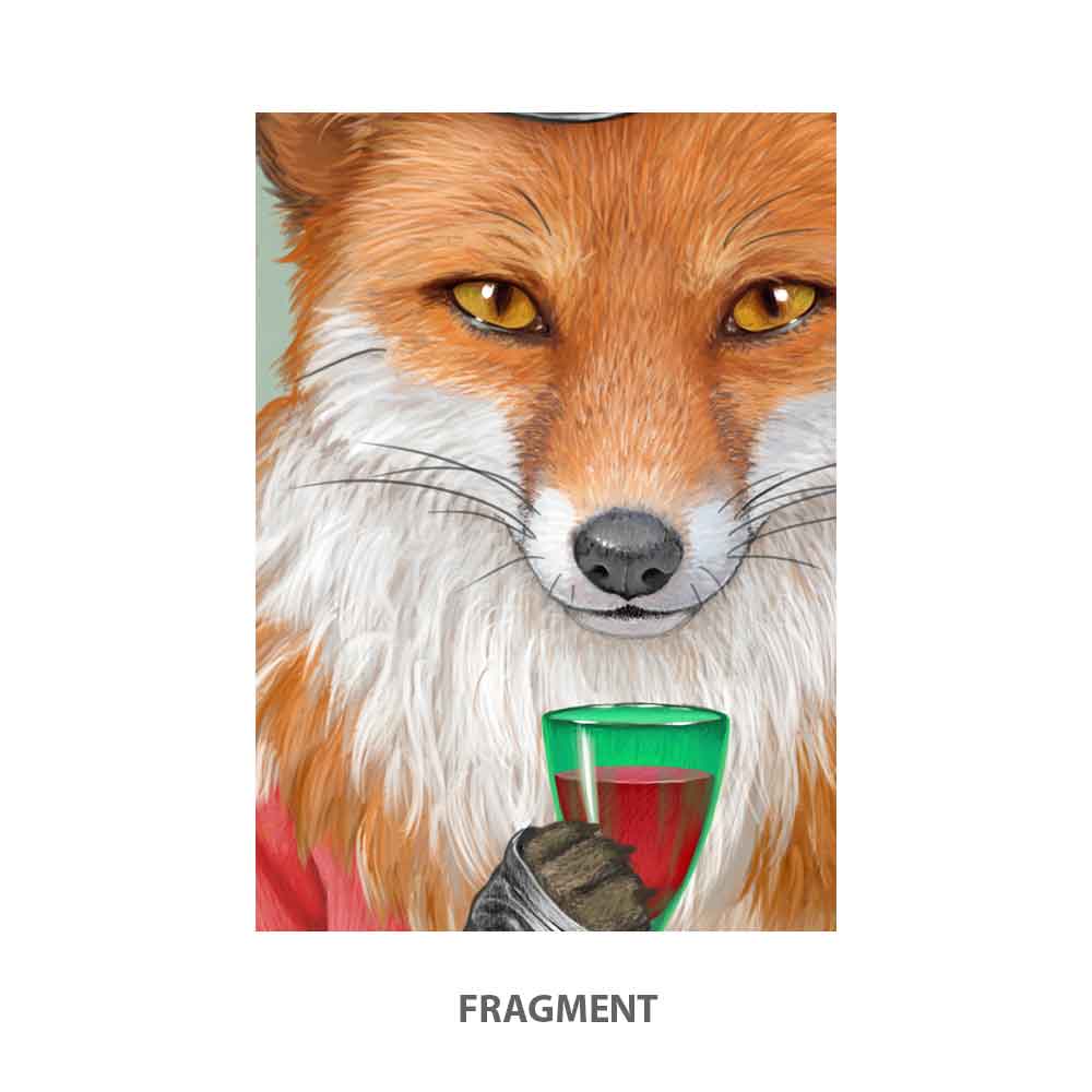 Cherry for Lady Fox illustration of Natalprint fragment