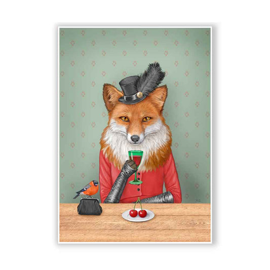 Cherry for Lady Fox illustration of Natalprint