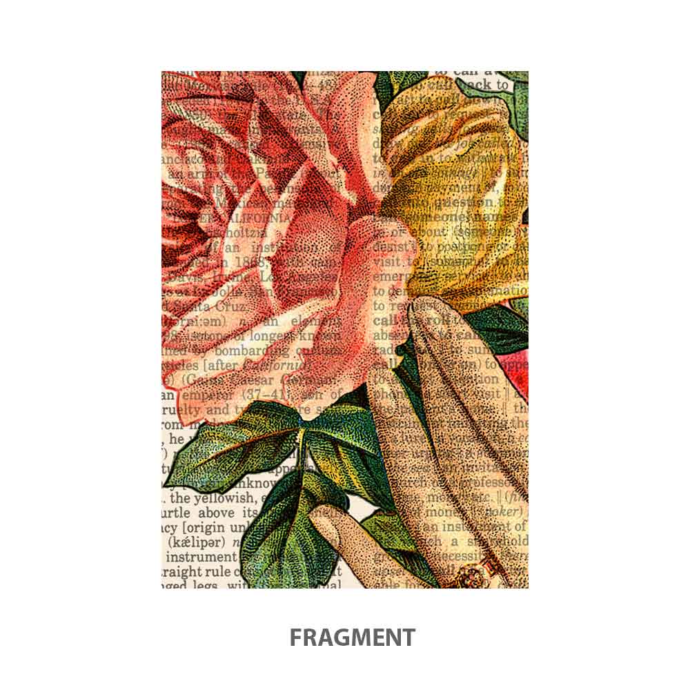Hand with flowers art print Natalprint fragment