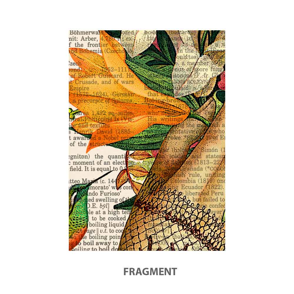 Hand with lilies art print Natalprint fragment