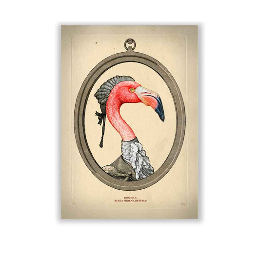 Flamingo bird art print Natalprint