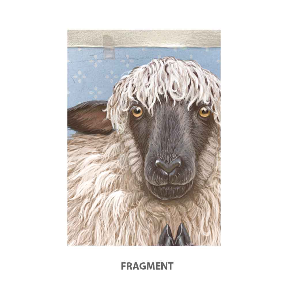 Yoga Sheep Art Print Natalprint fragment