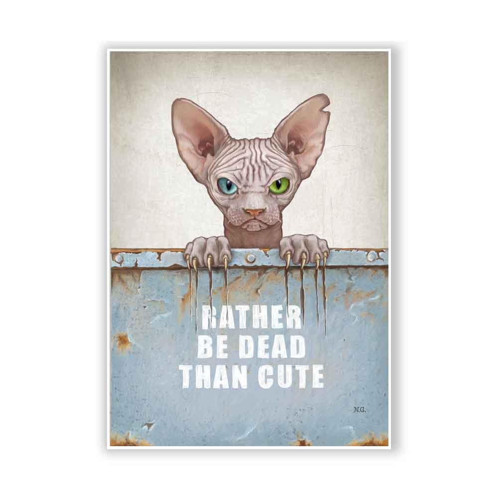 Sphynx Cat Art Print Natalprint