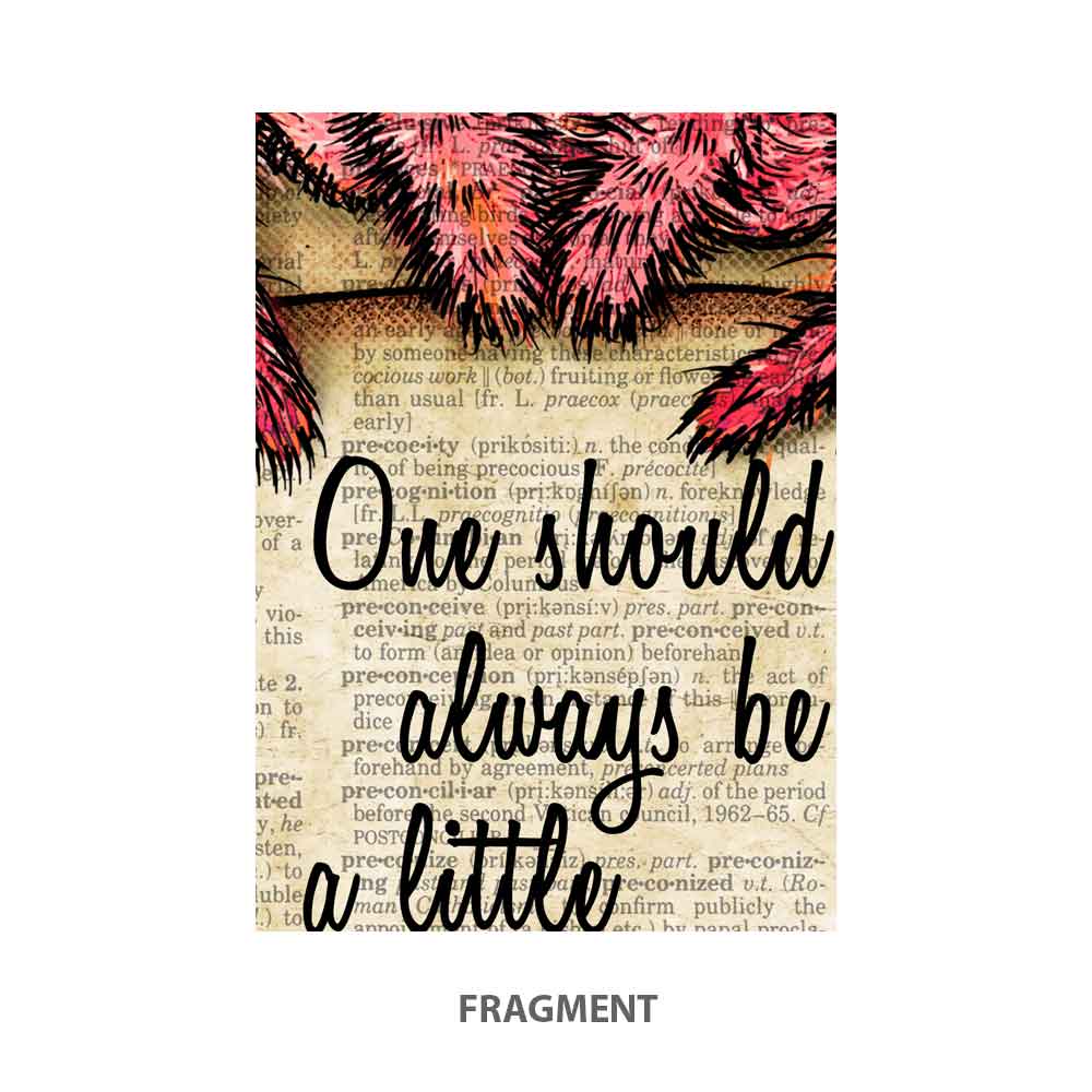 Oscar Wilde quote art print Natalprint fragment